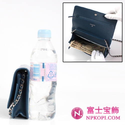 シャネル CHANEL カメリア エナメル ショルダーバッグ ブルー＆シルバー A47421AZWER 【2012年新作】